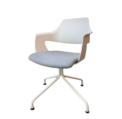 Chaise Konig+Neurath Blanc Gris