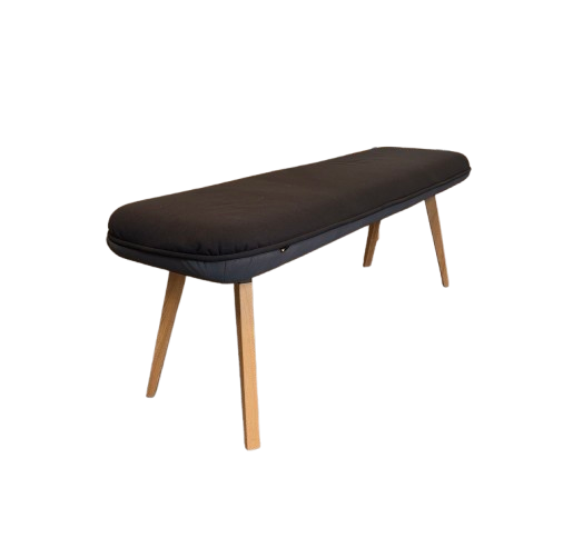 Banc Konig + Neurath Noir en Tissu