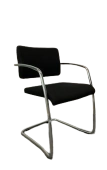 Chaise Sokoa Noir et Gris avec Accoudoirs