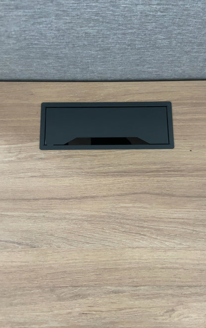 Bureau multiposte L140xl80xh75 - Bois et Métal - 2 postes