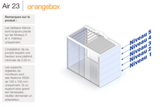 Cabine acoustique 2-3 OrangeBox Air 23 Vert d'eau