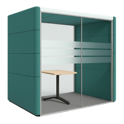 Cabine acoustique 2-3 OrangeBox Air 23 Vert d'eau