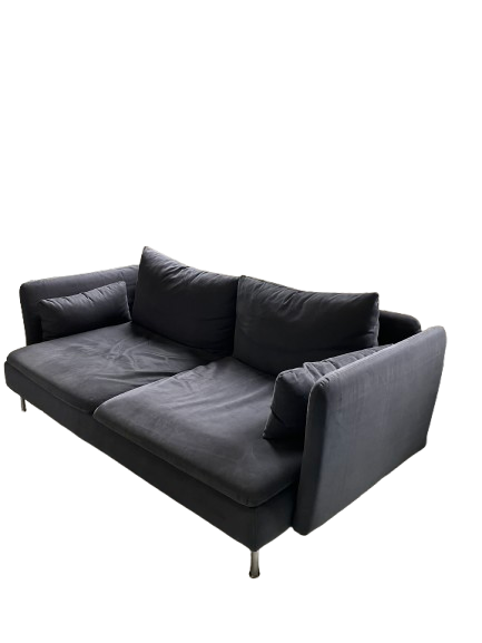 Canapé L200xl95xh70 Gris foncé