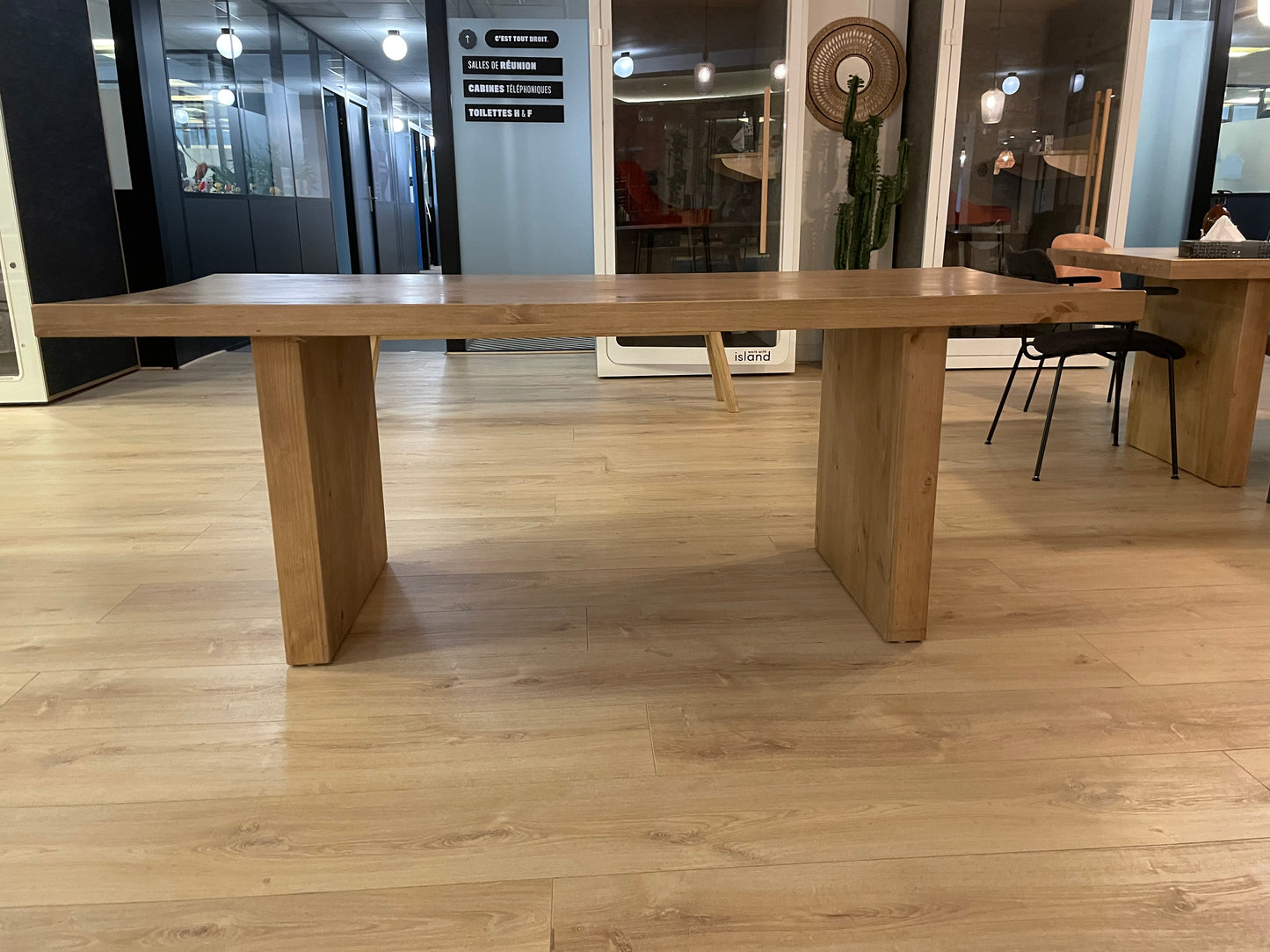 Table de Réunion 200x88x76 Bois