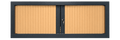Armoire basse avec portes coulissantes