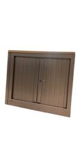 Armoire basse avec portes coulissantes