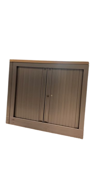 Armoire basse avec portes coulissantes
