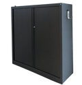 Armoire basse en métal noire