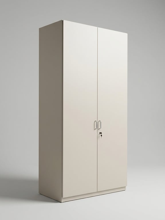 Armoire haute avec portes battantes