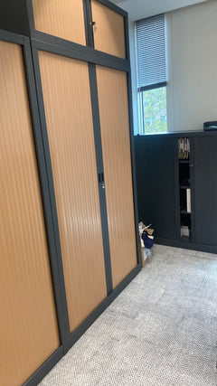 Armoire haute avec portes coulissantes - 3-4