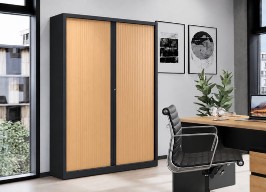 Armoire haute avec portes coulissantes