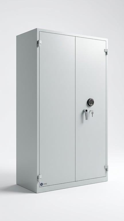 Armoire haute en métal avec fermeture à code
