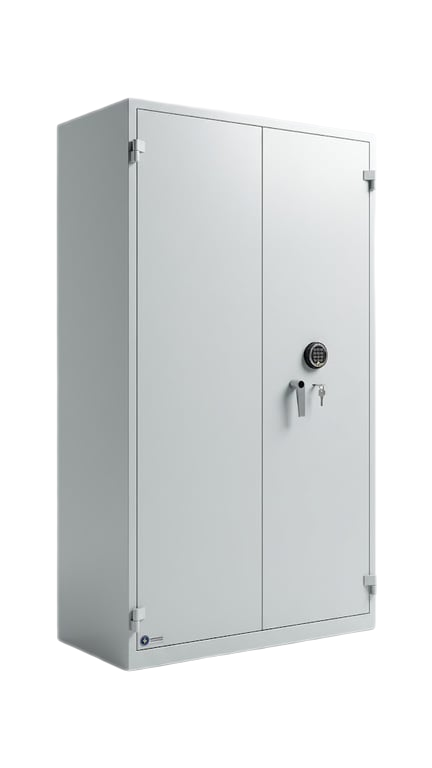 Armoire haute en métal avec fermeture à code