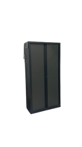 Armoire haute en métal noire