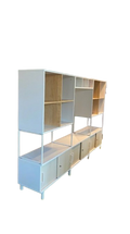 Bibliothèque avec portes battantes 210x163 cm