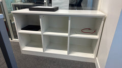 Bibliothèque en bois blanc - face