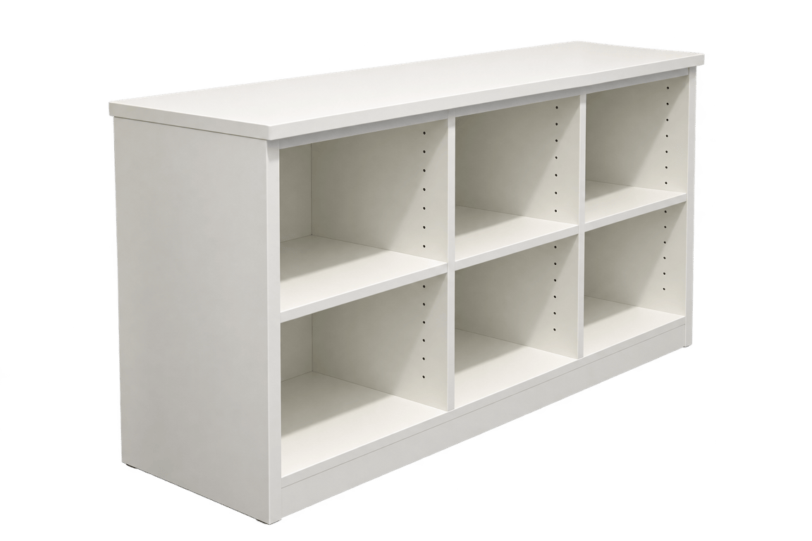 Bibliothèque en bois blanc