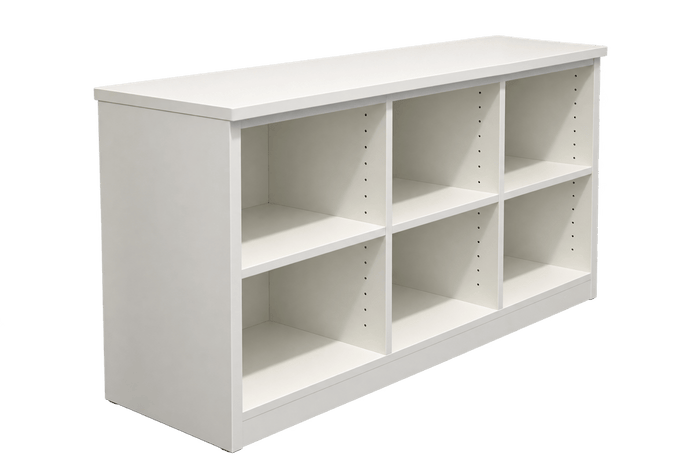 Bibliothèque en bois blanc
