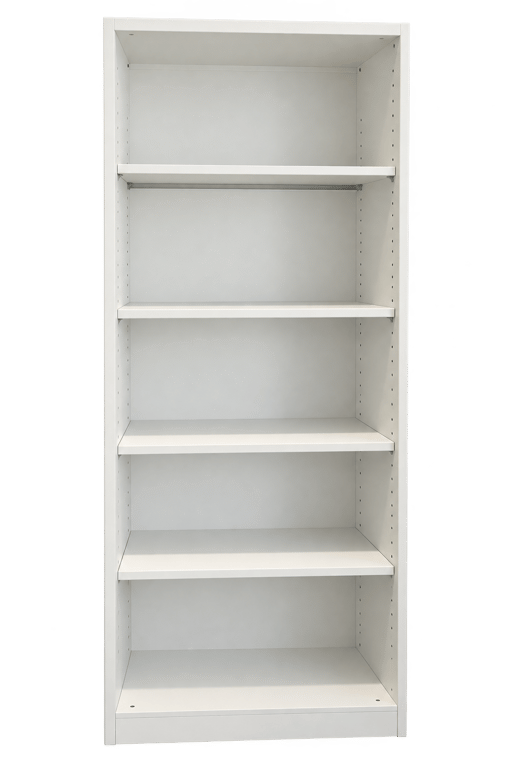 Bibliothèque en métal blanche