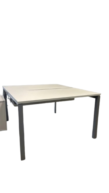 Bureau bench 2 places Bois mélaminé 120x140