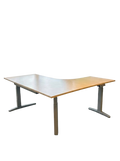 Bureau d'angle Steelcase à réglage électrique en hauteur - retour gauche