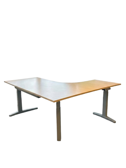 Bureau d'angle Steelcase à réglage électrique en hauteur - retour gauche