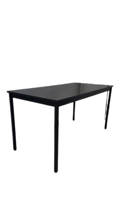 Bureau droit bois noir 140x70 - 3-4
