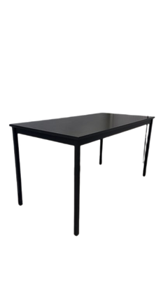 Bureau droit bois noir 140x70 - 3-4