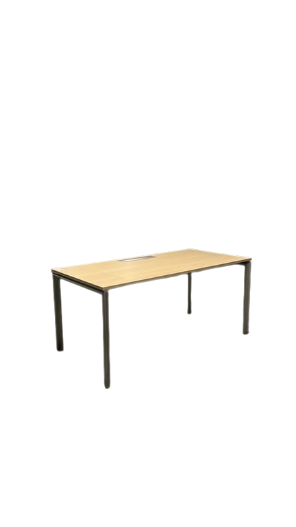 Bureau droit chêne clair 160x80 cm