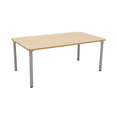 Bureau droit Majencia 160x80 bois clair - 3-4