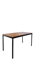Bureau droit mélaminé chêne 140x70