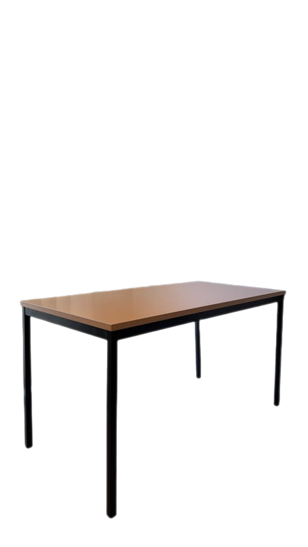 Bureau droit mélaminé chêne 140x70 - 3-4
