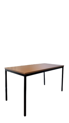 Bureau droit mélaminé chêne 140x70 - 3-4