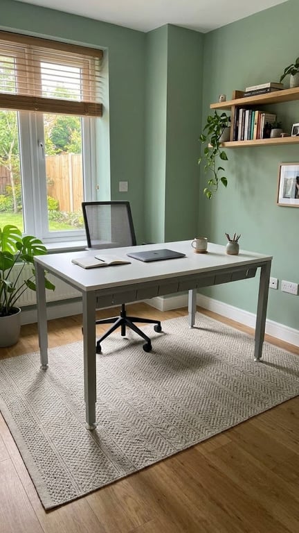 Bureau droit plateau mélamine blanc 140x80 - réglable en hauteur