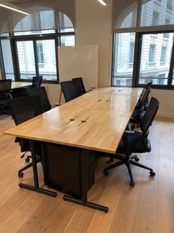 Bureau droit Wework bois clair 120x60 cm