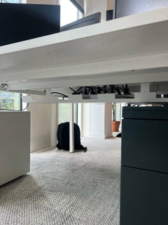 Bureau multiposte 2 personnes blanc
