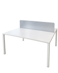 Bureau multiposte 2 personnes blanc