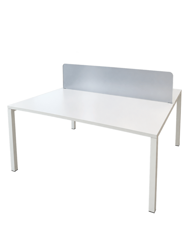 Bureau multiposte 2 personnes blanc