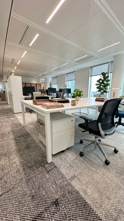 Bureau multiposte 2 postes 140 x 160 blanc