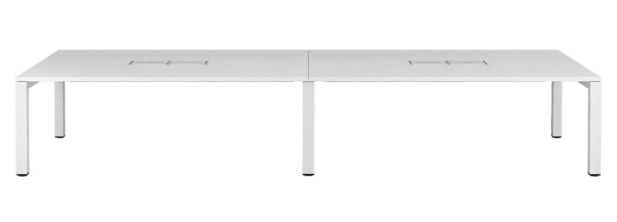 Bureau multiposte 4 personnes blanc