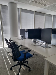 Bureau multiposte 4 personnes blanc