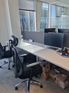 Bureau multiposte 4 places 320x160cm - ambiance