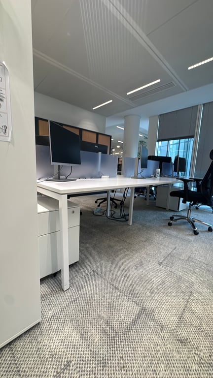 Bureau multiposte 6 postes blanc - 3-4