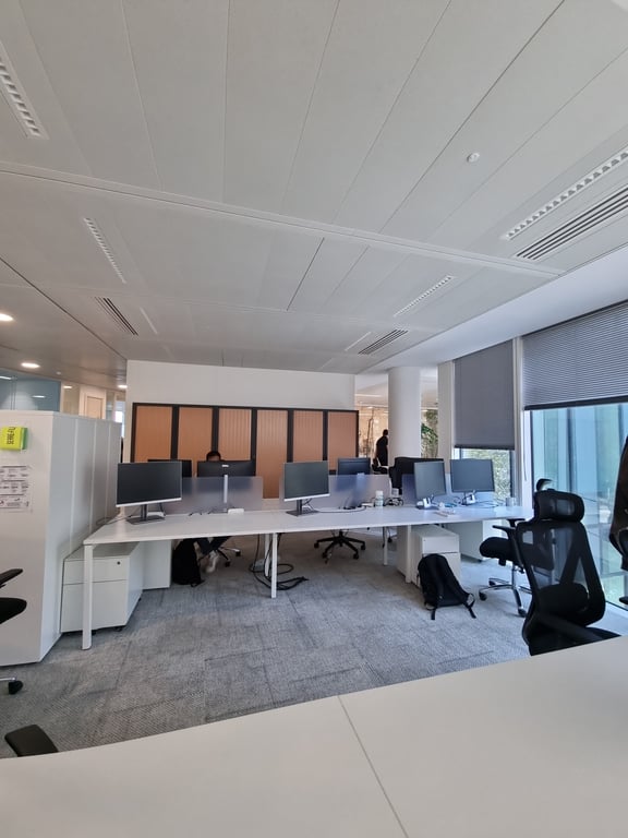 Bureau multiposte 6 postes blanc