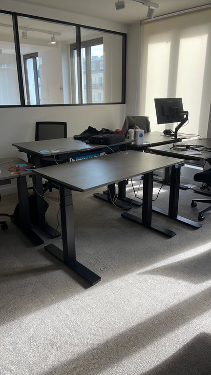 Bureau réglable assis-debout 120x70 cm - 3-4