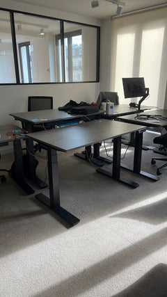 Bureau réglable assis-debout 120x70 cm - 3-4