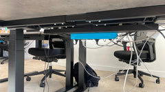 Bureau réglable assis-debout 120x70 cm - dessous