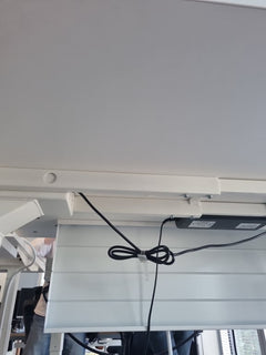Bureau réglable électrique Blanc 120x80 - dessous