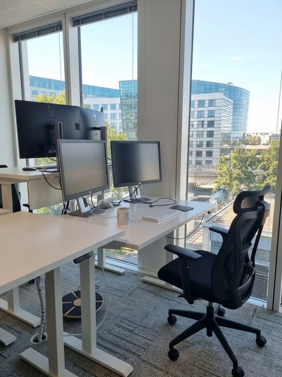 Bureau réglable électrique Blanc 120x80