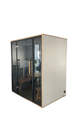 Cabine acoustique 4 places MuteLabs Quattro - face